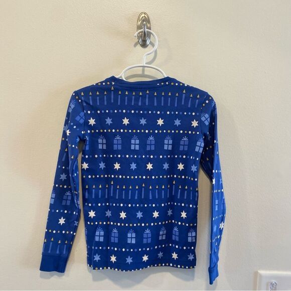 Primary organic long sleeve top in festive lights size 6 Hanukkah Chanukah - Picture 3 of 3